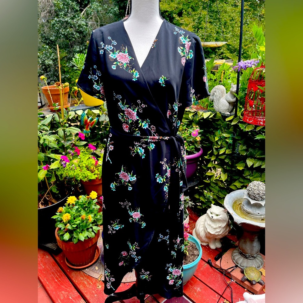 Sexy faux wrap dress